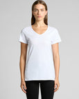 As Color Bevel V-Neck Tee (4010)