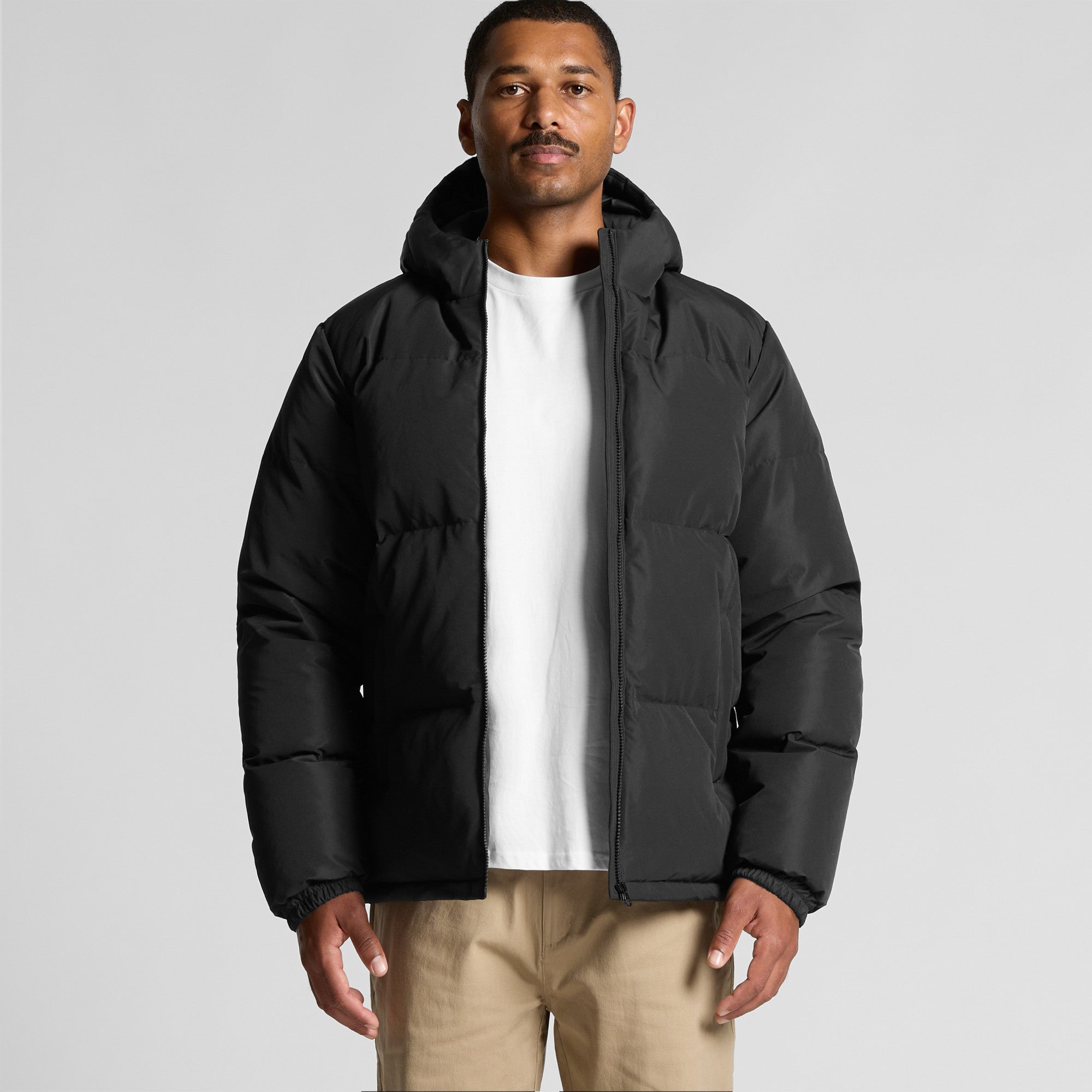 Ascolour Mens Hooded Puffer Jacket (5590)