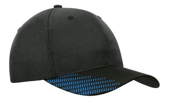 Headwear Breathable Poly Twill With Peak Flash Print (4007)