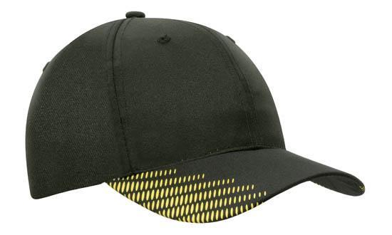 Headwear Breathable Poly Twill With Peak Flash Print (4007)