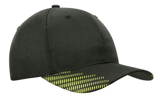 Headwear Breathable Poly Twill With Peak Flash Print (4007)