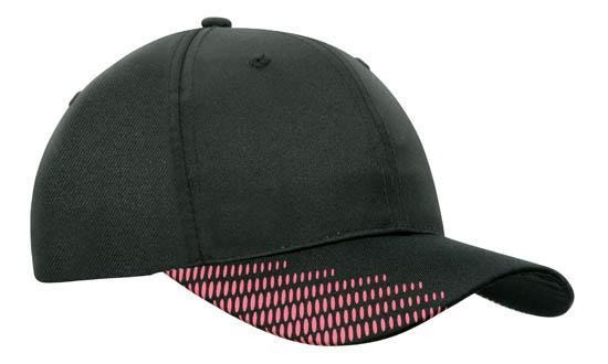 Headwear Breathable Poly Twill With Peak Flash Print (4007)