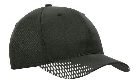 Headwear Breathable Poly Twill With Peak Flash Print (4007)